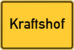 Place name sign Kraftshof