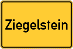 Place name sign Ziegelstein