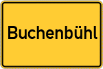 Place name sign Buchenbühl