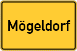 Place name sign Mögeldorf