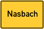 Place name sign Nasbach
