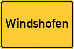 Place name sign Windshofen