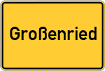 Place name sign Großenried
