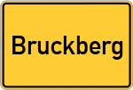 Place name sign Bruckberg