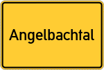 Place name sign Angelbachtal