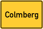 Place name sign Colmberg