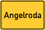 Place name sign Angelroda