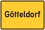 Place name sign Götteldorf