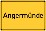Place name sign Angermünde