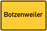 Place name sign Botzenweiler