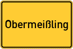 Place name sign Obermeißling
