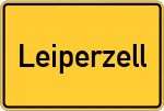 Place name sign Leiperzell