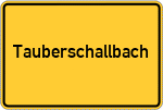 Place name sign Tauberschallbach
