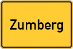 Place name sign Zumberg