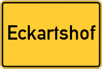 Place name sign Eckartshof