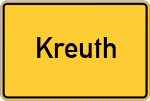 Place name sign Kreuth
