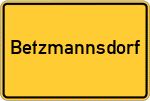 Place name sign Betzmannsdorf