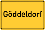 Place name sign Göddeldorf