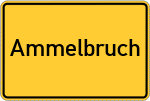 Place name sign Ammelbruch, Mittelfranken