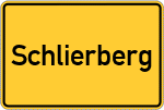 Place name sign Schlierberg