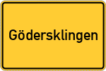 Place name sign Gödersklingen