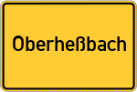 Place name sign Oberheßbach