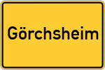 Place name sign Görchsheim, Mittelfranken