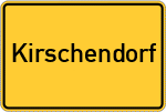 Place name sign Kirschendorf