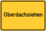 Place name sign Oberdachstetten