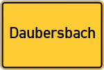 Place name sign Daubersbach
