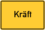 Place name sign Kräft