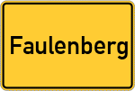 Place name sign Faulenberg