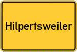 Place name sign Hilpertsweiler