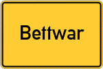 Place name sign Bettwar