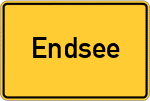 Place name sign Endsee