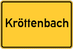 Place name sign Kröttenbach