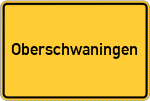 Place name sign Oberschwaningen