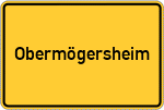 Place name sign Obermögersheim