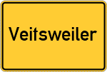 Place name sign Veitsweiler