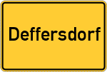 Place name sign Deffersdorf