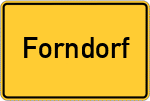 Place name sign Forndorf