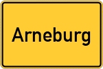Place name sign Arneburg