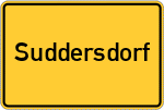 Place name sign Suddersdorf