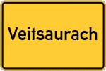 Place name sign Veitsaurach