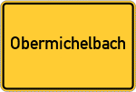Place name sign Obermichelbach