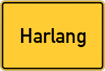 Place name sign Harlang