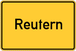 Place name sign Reutern
