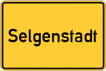 Place name sign Selgenstadt