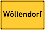Place name sign Wöltendorf