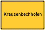 Place name sign Krausenbechhofen